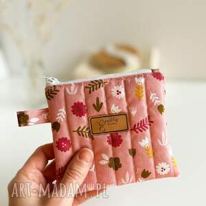 Prezent Mini kosmetyczka, wzór kwiatowy, bawełniana