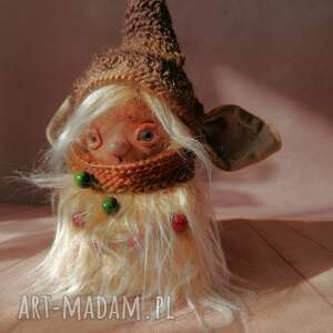 e-piet: Trol uszaty e - piet. Artystyczna lalka kolekcjonerska, dekoracja tekstylna