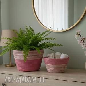 Prezent Zestaw koszyków ze sznurka Różany Spokój na KS033