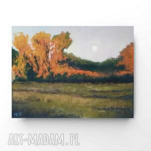 paulina lebida pejzaż - praca formatu 18/24 cm pastele