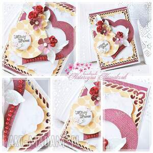 ręczne wykonanie scrapbooking kartki kartka ślubna