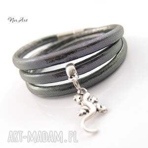 handmade bransoletka - graphite gekon