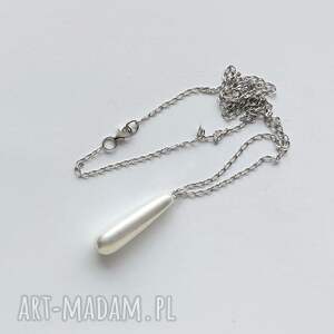 okrąg wisiorek, srebro, perła, oryg