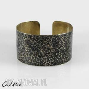 lawa - mosiężna bransoleta 2100 17 kolorze złota minimalistyczna biżuteria
