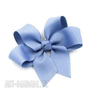 handmade ozdoby do włosów spinka do włosów big bow french blue