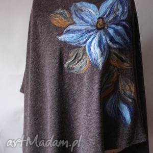 handmade poncho poncho tunika i kwiat magicznego ogrodnika