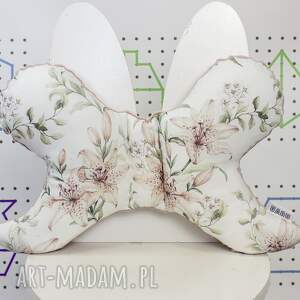 handmade dla dziecka poduszka motylek lilie