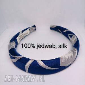 Jedwabna opaska puffy, na głowę