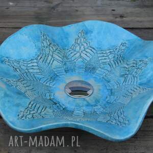 ręcznie zrobione ceramika umywalka falbana