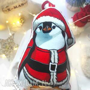 ręczne wykonanie pomysł na święta prezent pingwinek bombka