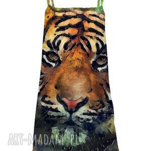 ręcznie wykonane sukienka bez rękawów dla dzieci aquarelle tiger