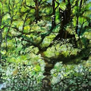 obraz akrylowy pt natura, las