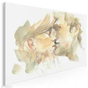 obraz na płótnie - para pocałunek miłość - 150x100 cm (90001) na indywidualne