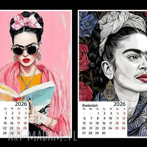 kalendarz 2026 frida 13x18 cm prezent, planner