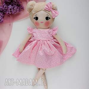 ręcznie zrobione lalki lalka szmaciana pink flower, lalka dla dziewczynki