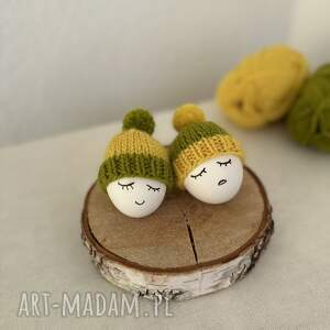 Urocze czapeczki na jajka - zestaw 2 szt. Dekoracje wielkanocne