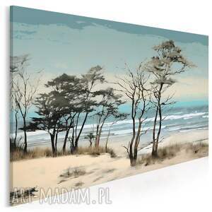 obraz na płótnie - polskie morze plaża krajobraz - 120x80 cm (102801)
