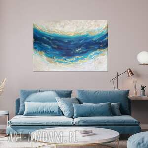 abstrakcyjny obraz ręcznie malowany - maldives - Obrazy