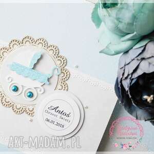 handmade scrapbooking albumy album na chrzest święty