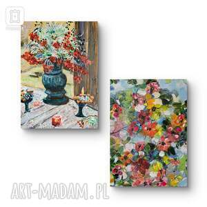 kwiecista kompozycja prac na płótnie, 30x40x1cm, obraz krajobraz, kwiat