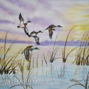 wyprzedaż zestawu obrazów - dyptyk wolność i bezkres 2x 24x30cm, polskie