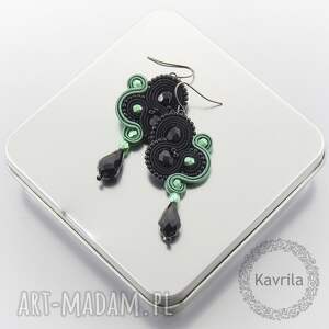 kolczyki soutache inspire green - Kavrila
