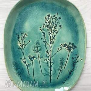 ręcznie wykonane ceramika roślinny dekoracyjny talerz