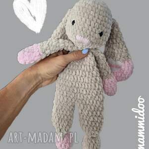 Szydełkowy króliczek dziewczynka przytulanka, królik, pluszak
