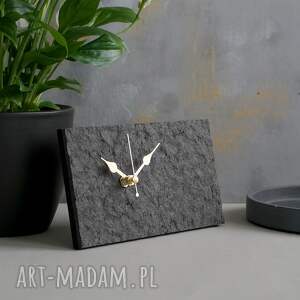 handmade zegary czarny minimalistyczny zegar