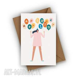 czarnaowcakarteczki kartka urodzionowa - happy birthday urodziny