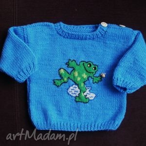 ręcznie zrobione sweterek "żabcia"