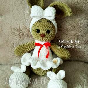 rekodzielo art by ms królik na szydełku, maskotka, szydełko, prezent