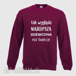 handmade prezenty świąteczne bluza z nadrukiem dla dziewczyny, kobiety, żony, siostry