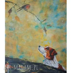 Chilli, Jack Russell Terrier - ręcznie malowany obraz