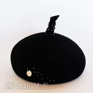 handmade czapki beret z antenką