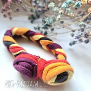 Bransoletka dzianinowa uniwersalna rękodzieło box m1, bra, fo