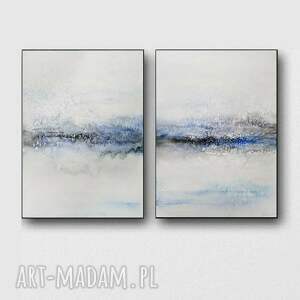 PEJZAŻ - dwie akwarele formatu 32/24cm