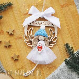 patrycjaplecie świąteczna zawieszka aniołek anioł na boże narodzenie dekoracje