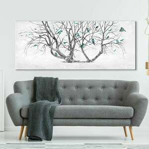 elegancki obraz z motywem drzewa wydrukowanym na płótnie drzewo życia duży