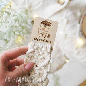 zakładka do książki jesieniara #2, makrama jesieniary, przyjaciółki