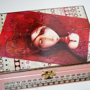 handmade pudełka princessa - szkatułka z 6 przegródkami