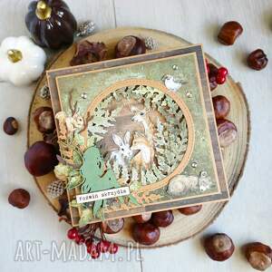 Arty-Styczne: Kartka uniwersalna motywacyjna - leśna, prezent las, unikatowa