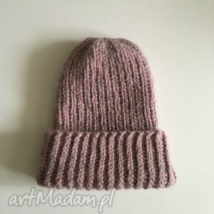 ręcznie wykonane czapki wełniana czapka / chunky beanie wełna alpaka