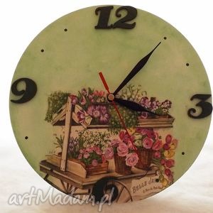 handmade zegary zegar decoupage