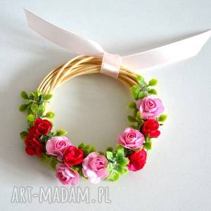 handmade dekoracje wielkanocne mini wianek