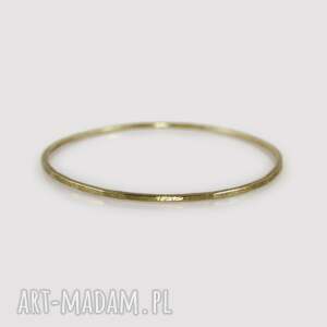 nierówna - mosiężna bransoletka 2403 05 metalowa bransoleta, minimalistyczna