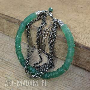 pomysł na upominki na święta Bransoletka - talarki onyksu