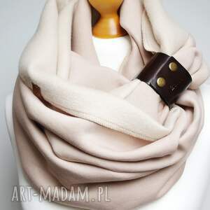 Gruby komin ZIMOWY bawełniany, szal tuba dresowy na zimę