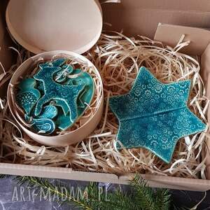 badura ceramika mega box turkosowych dekoracji, prezentowy, prezent dla niej