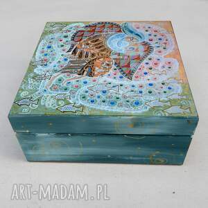 pudełka perłowy sen szkatułka anioł, 4mara dom, obraz, sztuka